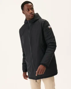 Donzen Jassen & Jacks-JOTT Doudoune Longue Reversible A Capuche Noir Amsterdam 999 Noir