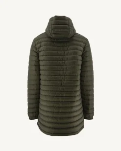 Donzen Jassen & Jacks-JOTT Doudoune Longue Reversible A Capuche Bleu Jeans/Army Amsterdam 1400 Blue Jeans/Army
