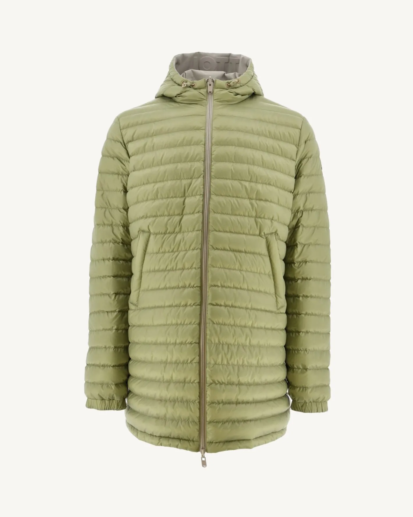Donzen Jassen & Jacks-JOTT Doudoune Longue Reversible A Capuche Beige/Kaki Clair Amsterdam 8040 Beige/Bush