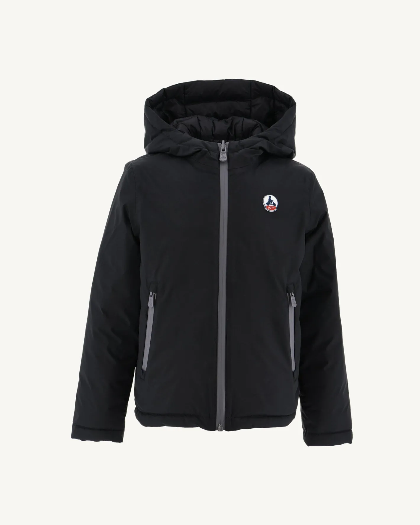 Donzen Jassen-JOTT Doudoune Reversible A Capuche Enfant Noir Zurich 999 Black