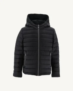 Donzen Jassen-JOTT Doudoune Reversible A Capuche Enfant Noir Zurich 999 Black