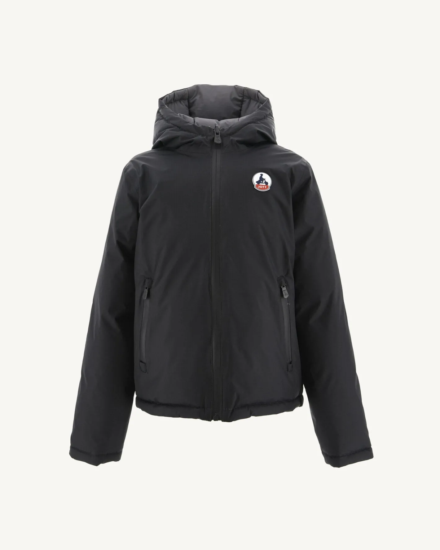 Donzen Jassen-JOTT Doudoune Reversible A Capuche Grand Froid A Capuche Enfant Noir/Anthra 9990 Noir/Anthracite