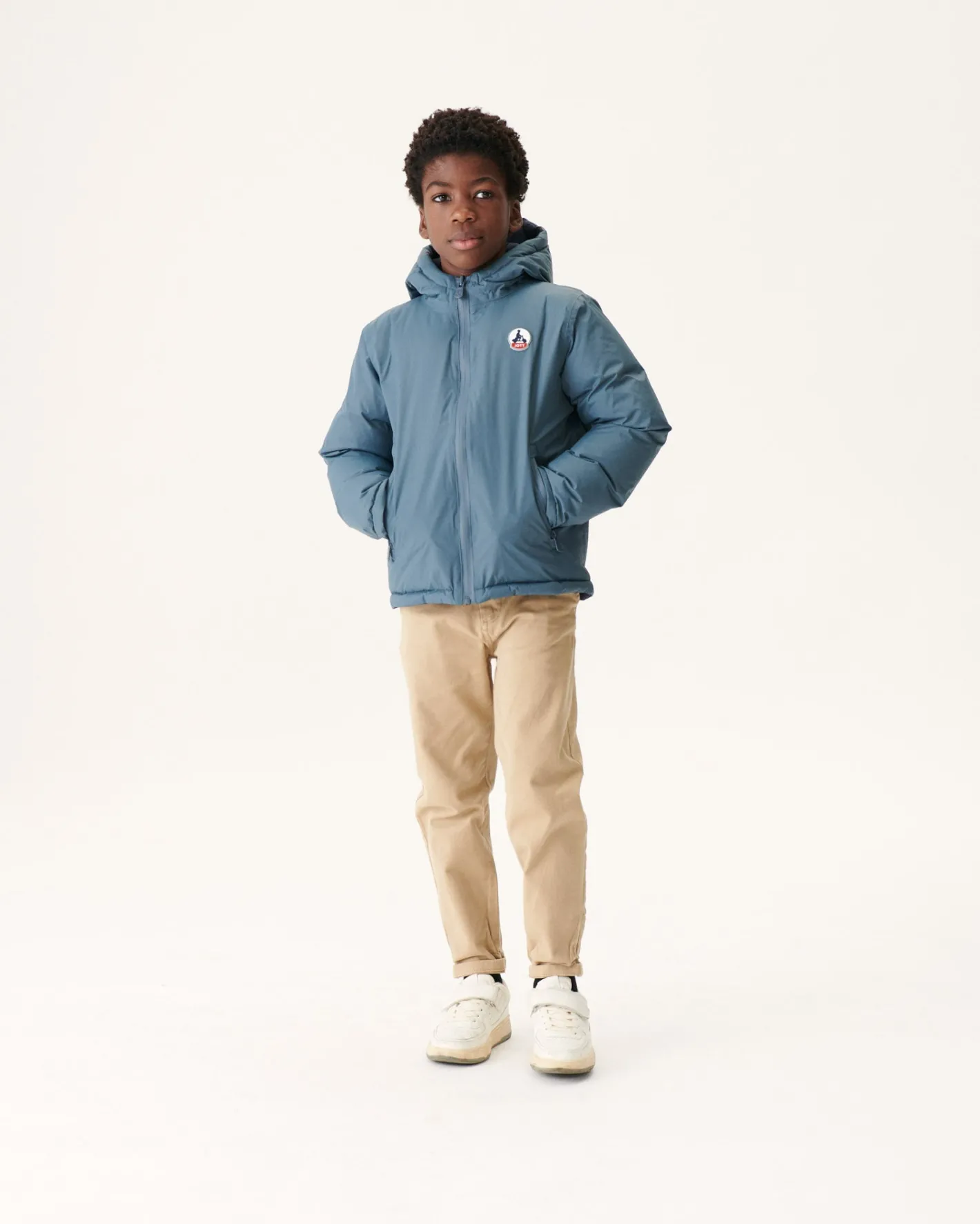 Donzen Jassen-JOTT Doudoune Reversible A Capuche Grand Froid Enfant Bleu/Marine Yoko 109 Bleu/Marine