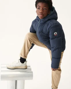 Donzen Jassen-JOTT Doudoune Reversible A Capuche Grand Froid Enfant Bleu/Marine Yoko 109 Bleu/Marine