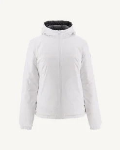 Donzen Jassen & Jacks-JOTT Doudoune Reversible A Capuche Blanc/Anthracite Vienne 9010 White/Anthracite