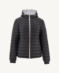 Donzen Jassen & Jacks-JOTT Doudoune Reversible A Capuche Blanc/Anthracite Vienne 9010 White/Anthracite