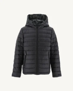 Donzen Jassen-JOTT Doudoune Reversible A Capuche Enfant Print Militaire/Noir Zurich 278 Print Militaire/Noir