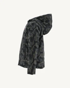 Donzen Jassen-JOTT Doudoune Reversible A Capuche Enfant Print Militaire/Noir Zurich 278 Print Militaire/Noir