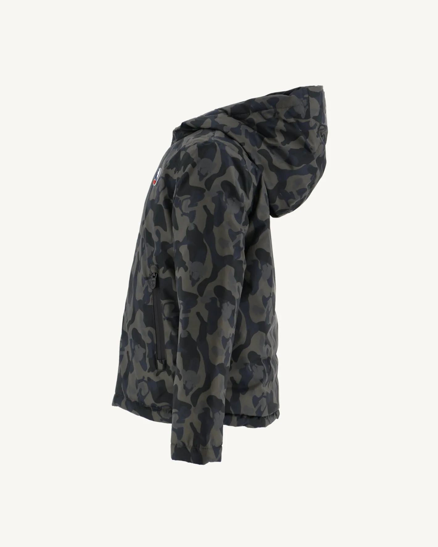 Donzen Jassen-JOTT Doudoune Reversible A Capuche Enfant Print Militaire/Noir Zurich 278 Print Militaire/Noir