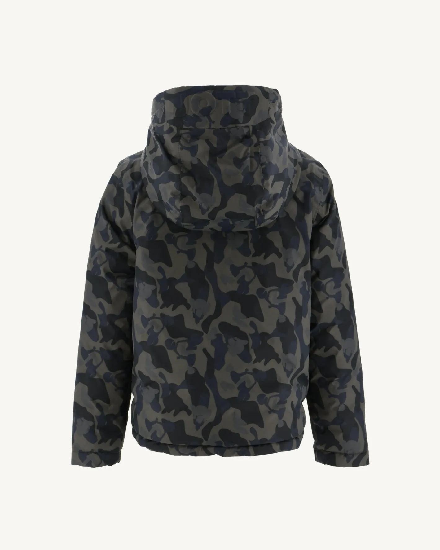Donzen Jassen-JOTT Doudoune Reversible A Capuche Enfant Print Militaire/Noir Zurich 278 Print Militaire/Noir