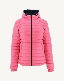 Donzen Jassen & Jacks-JOTT Doudoune Reversible A Capuche Marine/Rose Intense Vienne 1043 Navy/Wild Rose