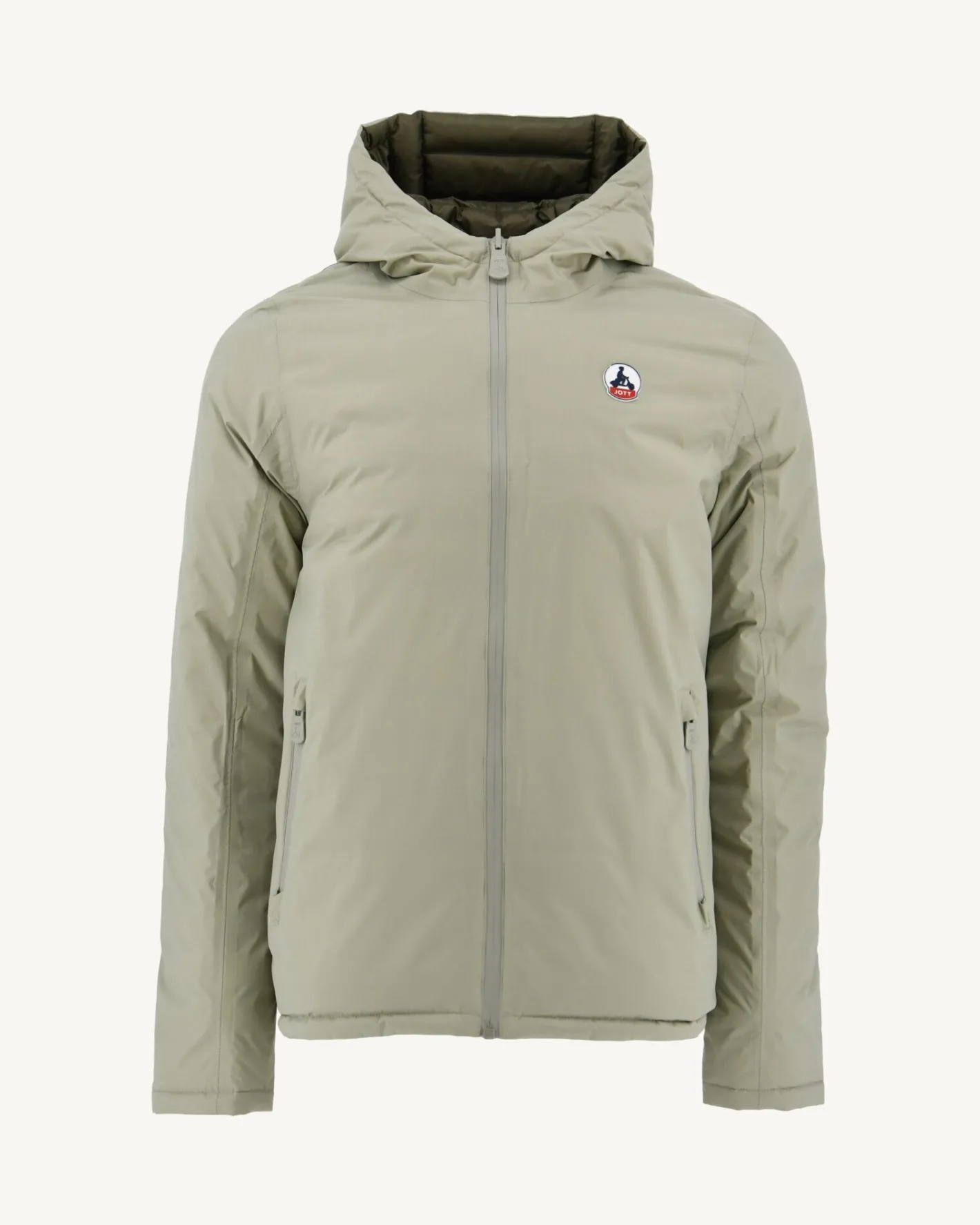 Donzen Jassen & Jacks-JOTT Doudoune Reversible A Capuche Sauge/Army Bergen 829 Sauge/Army