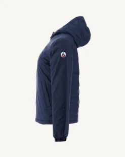 Donzen Jassen & Jacks-JOTT Doudoune Reversible A Capuche Marine Vienne 104 Marine