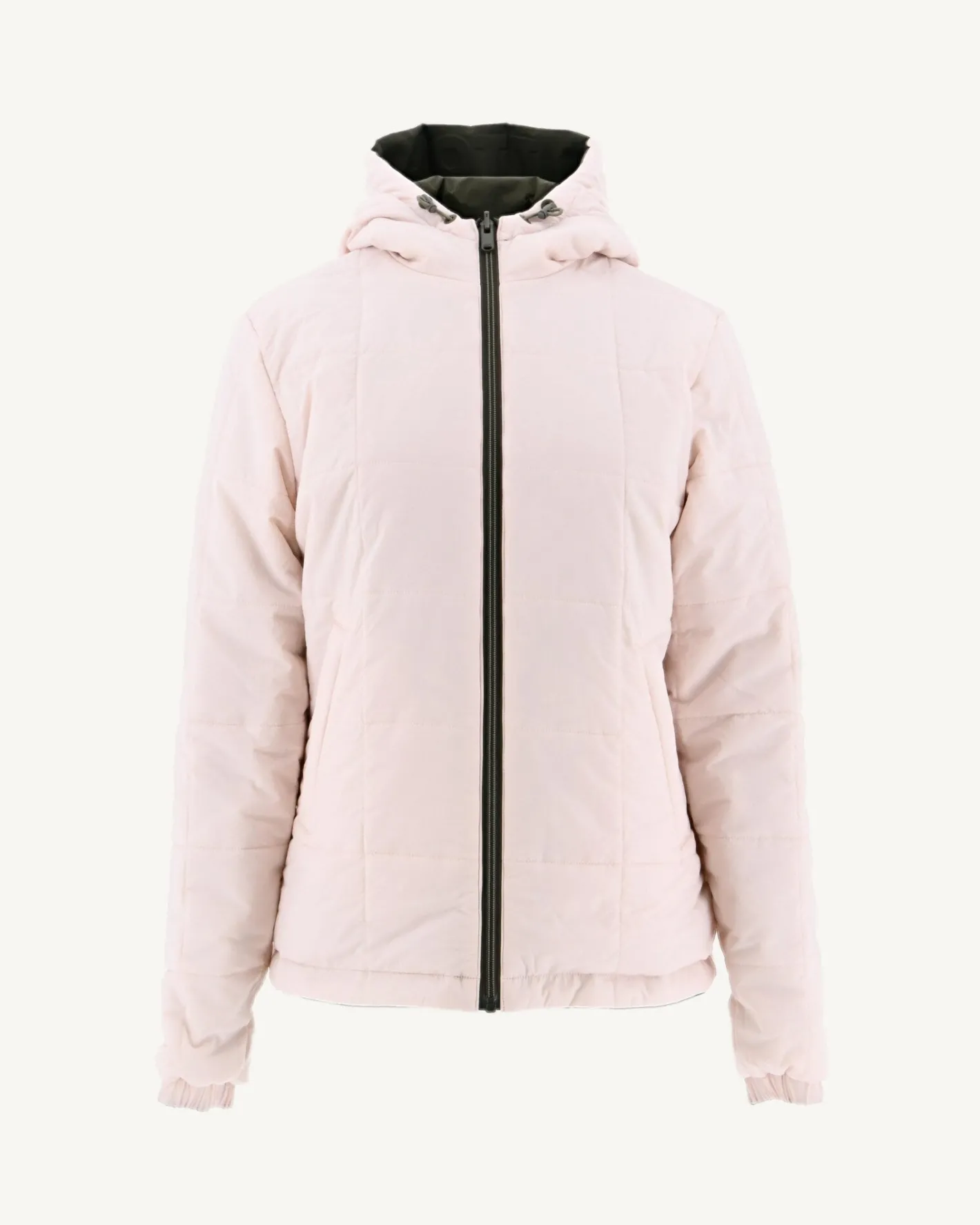 Donzen Jassen & Jacks-JOTT Doudoune Reversible A Capuche Ultralight Army/Rose Clair Kara 2552 Army/Soft Pink
