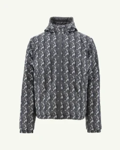 Donzen Jassen & Jacks-JOTT Doudoune Reversible A Capuche Monogram Anthra/Anthra Bergen 5040 Monogram Anthra/Anthra