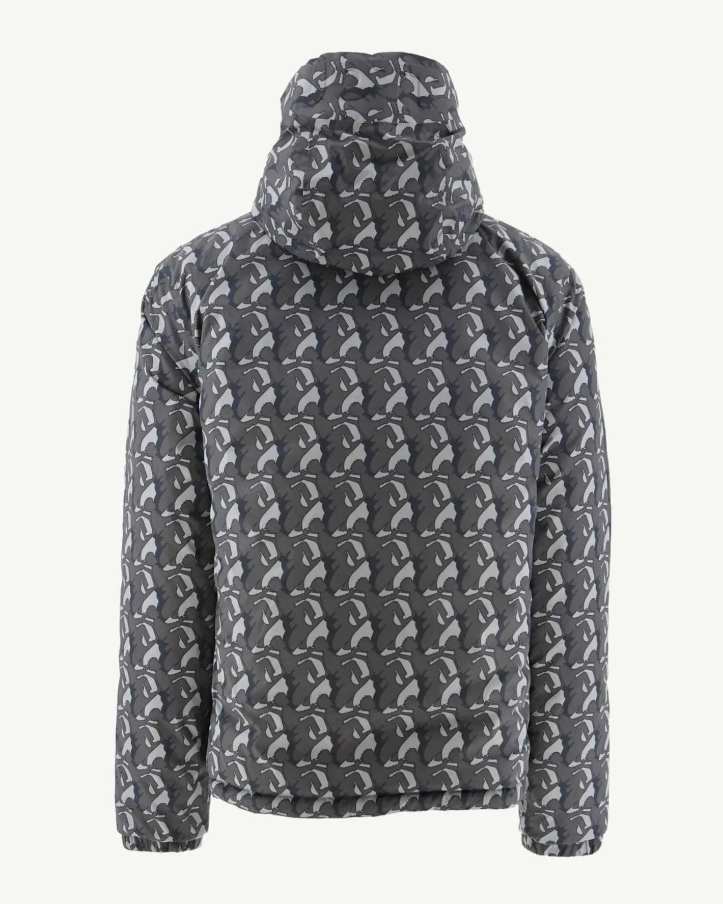 Donzen Jassen & Jacks-JOTT Doudoune Reversible A Capuche Monogram Anthra/Anthra Bergen 5040 Monogram Anthra/Anthra