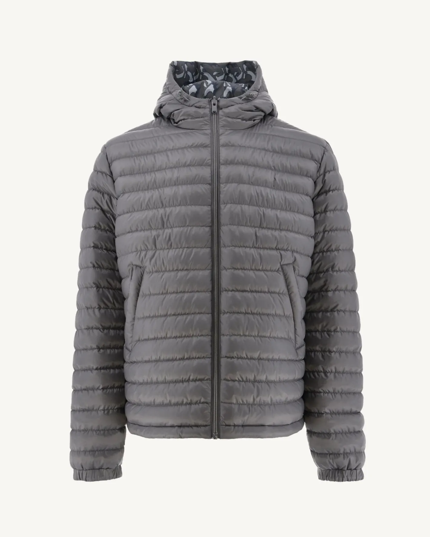 Donzen Jassen & Jacks-JOTT Doudoune Reversible A Capuche Monogram Anthra/Anthra Bergen 5040 Monogram Anthra/Anthra