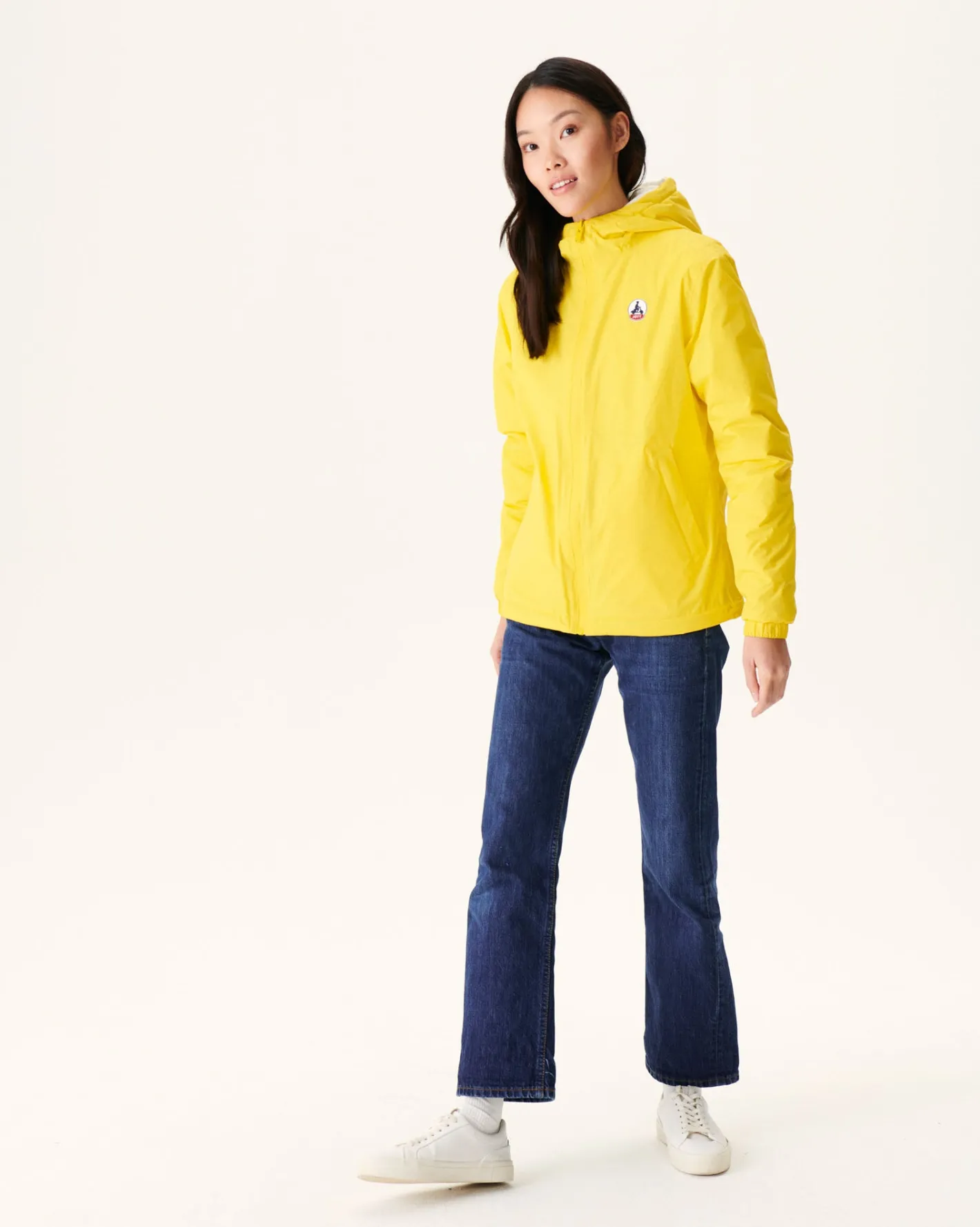 Donzen Jassen & Jacks-JOTT Doudoune Reversible A Capuche Ultralight Citron/Ecru Kara 6311 Lemon/Off-White