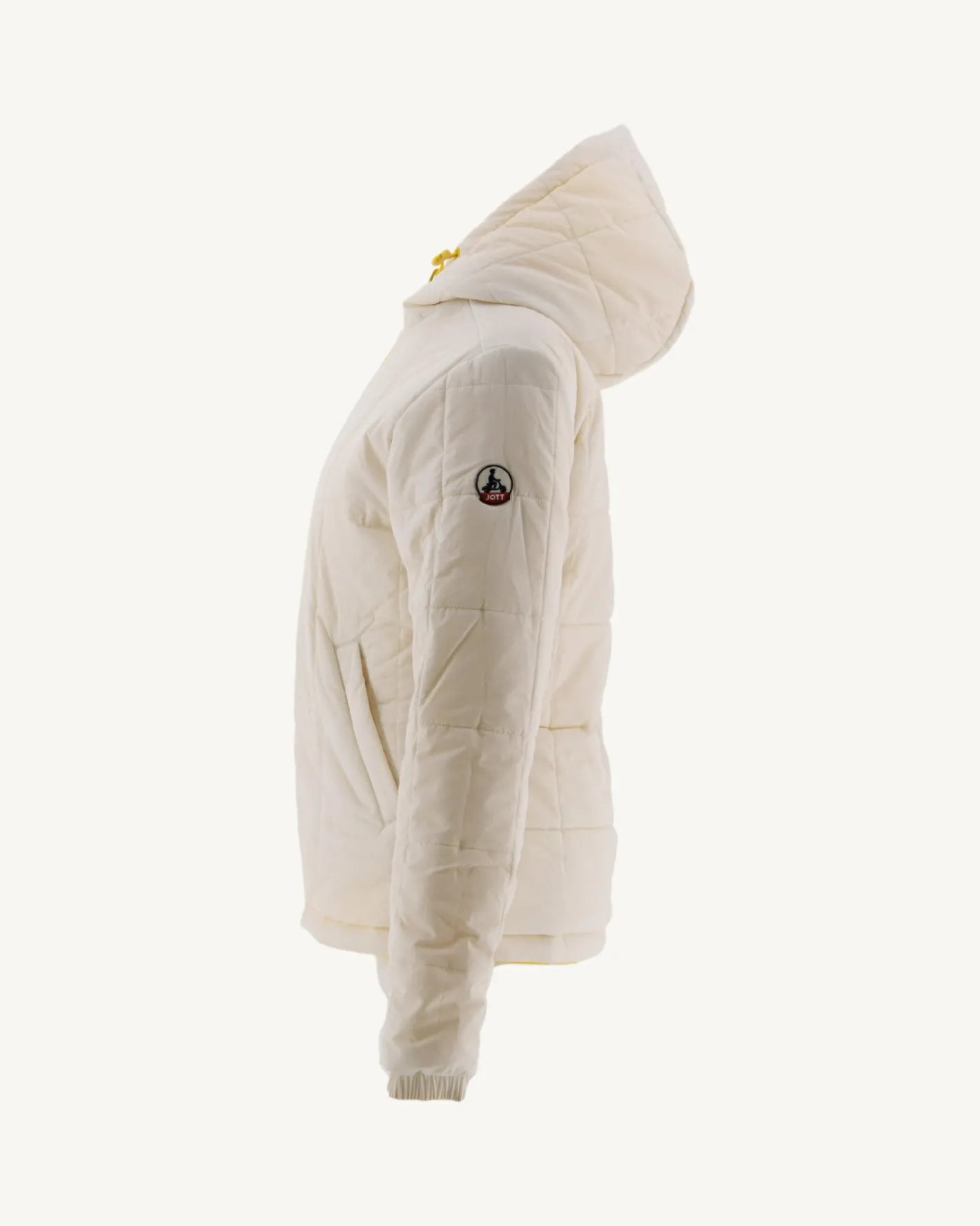 Donzen Jassen & Jacks-JOTT Doudoune Reversible A Capuche Ultralight Citron/Ecru Kara 6311 Lemon/Off-White