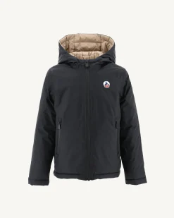 Donzen Jassen-JOTT Doudoune Reversible A Capuche Enfant Noir/Beige Zurich 988 Noir/Beige
