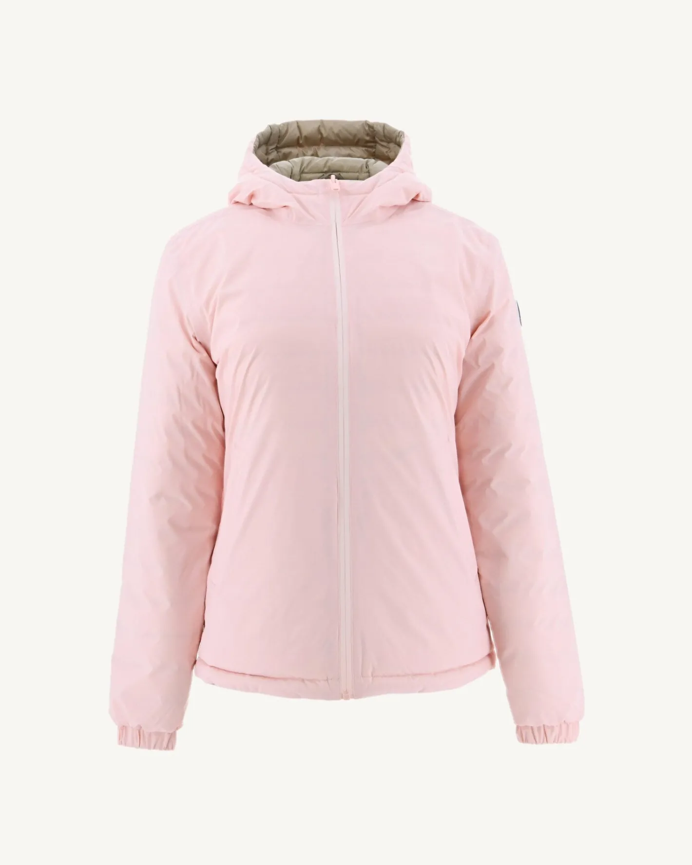 Donzen Jassen & Jacks-JOTT Doudoune Reversible A Capuche Rose Clair/Beige Vienne 4630 Soft Pink/Beige