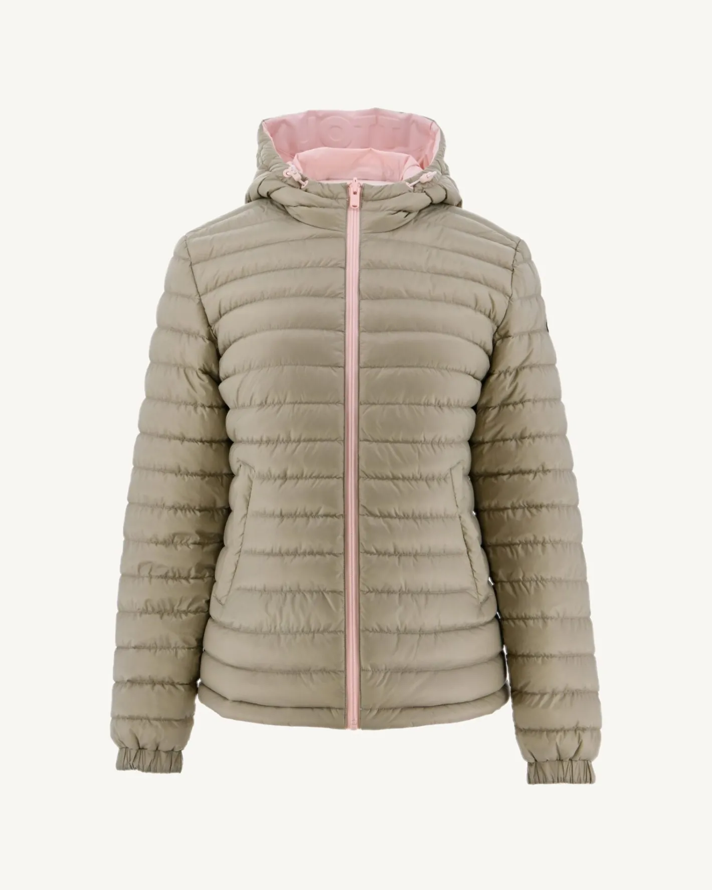 Donzen Jassen & Jacks-JOTT Doudoune Reversible A Capuche Rose Clair/Beige Vienne 4630 Soft Pink/Beige