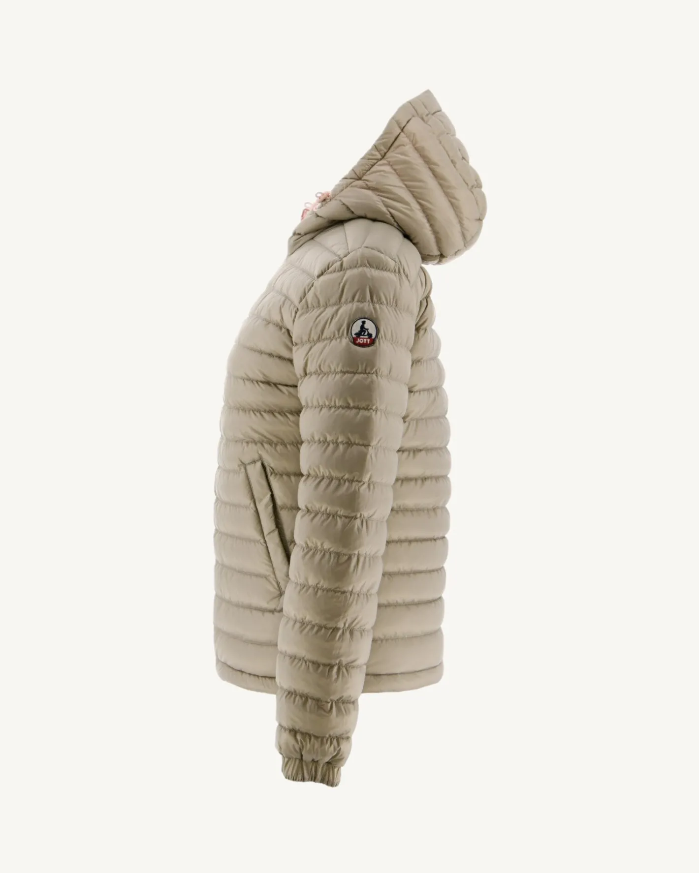 Donzen Jassen & Jacks-JOTT Doudoune Reversible A Capuche Rose Clair/Beige Vienne 4630 Soft Pink/Beige