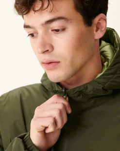 Donzen Jassen & Jacks-JOTT Doudoune Reversible A Capuche Army/Kaki Clair Bergen 2550 Army/Bush