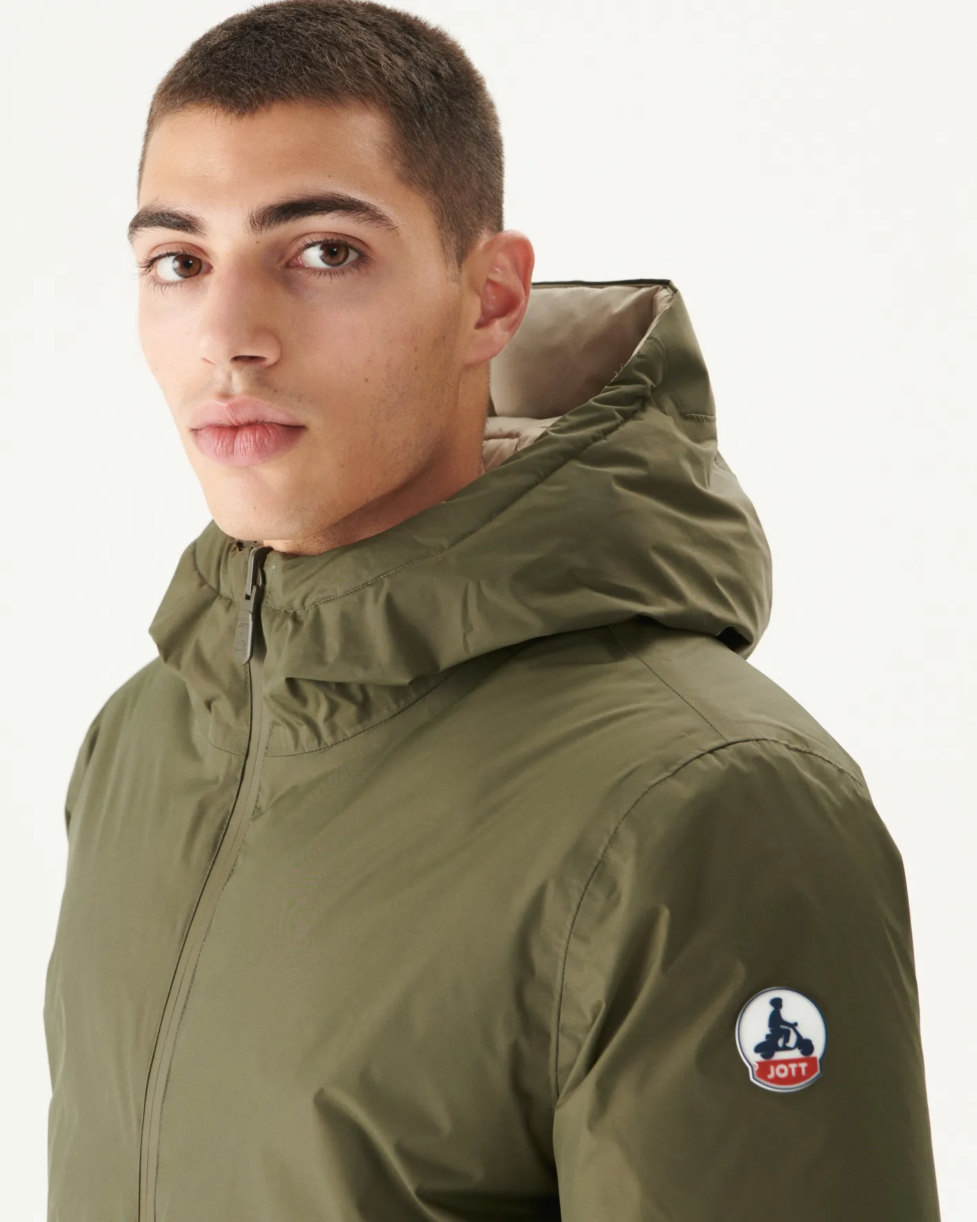 Donzen Jassen & Jacks-JOTT Doudoune Reversible A Capuche Grand Froid Army/Beige Toronto 852 Army/Beige