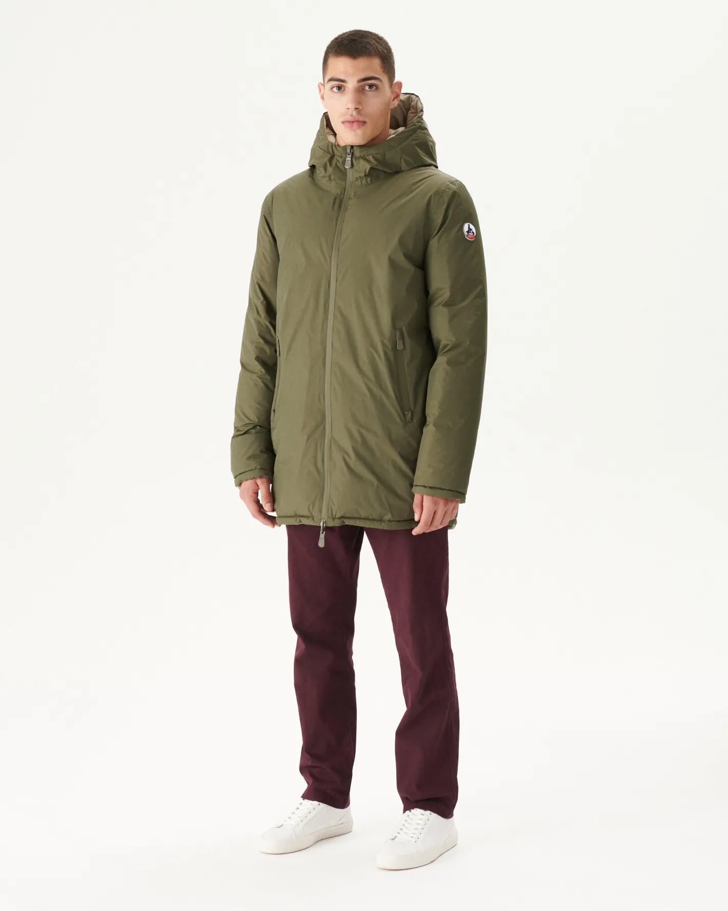 Donzen Jassen & Jacks-JOTT Doudoune Reversible A Capuche Grand Froid Army/Beige Toronto 852 Army/Beige