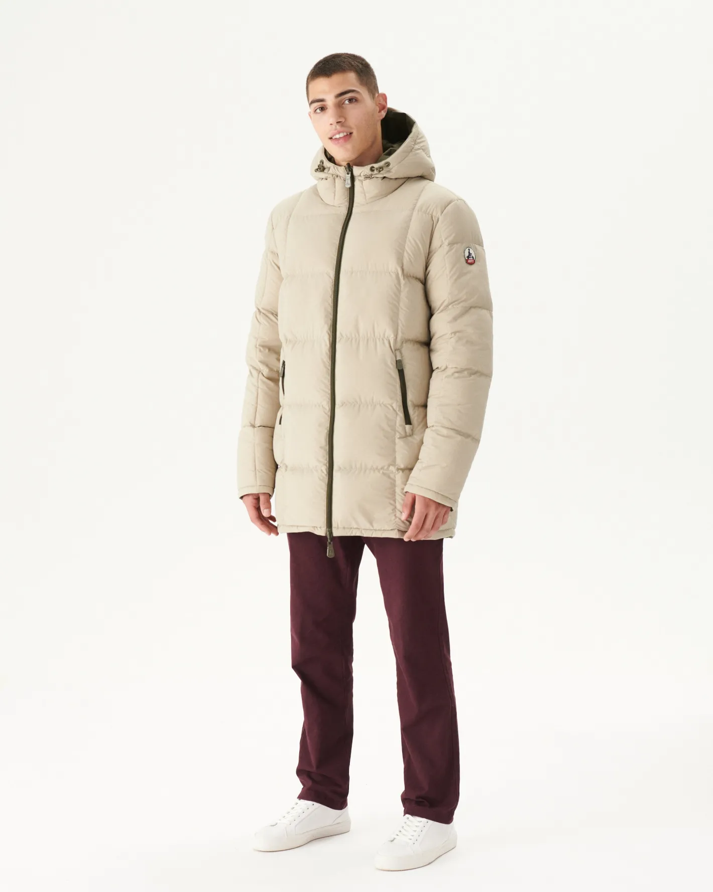 Donzen Jassen & Jacks-JOTT Doudoune Reversible A Capuche Grand Froid Army/Beige Toronto 852 Army/Beige