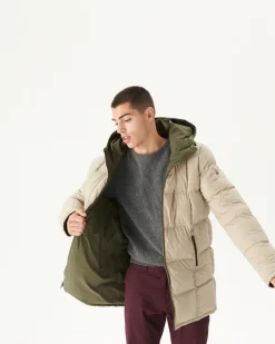 Donzen Jassen & Jacks-JOTT Doudoune Reversible A Capuche Grand Froid Army/Beige Toronto 852 Army/Beige