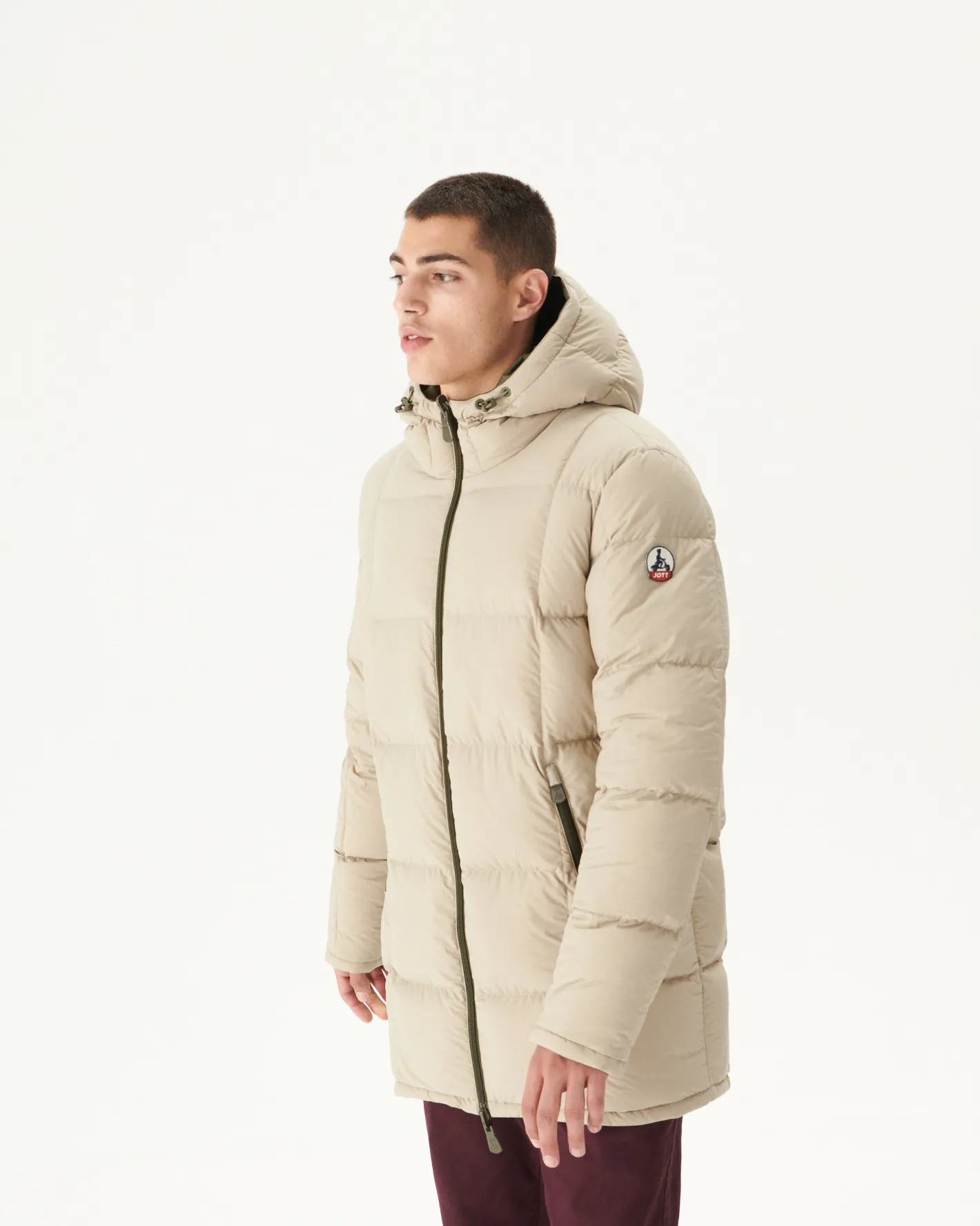 Donzen Jassen & Jacks-JOTT Doudoune Reversible A Capuche Grand Froid Army/Beige Toronto 852 Army/Beige