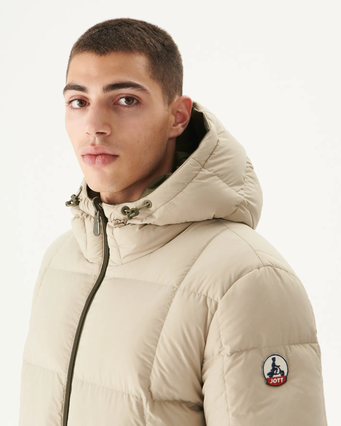 Donzen Jassen & Jacks-JOTT Doudoune Reversible A Capuche Grand Froid Army/Beige Toronto 852 Army/Beige