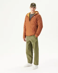 Donzen Jassen & Jacks-JOTT Doudoune Reversible A Capuche Caramel/Moutarde Bergen 828 Caramel/Moutarde
