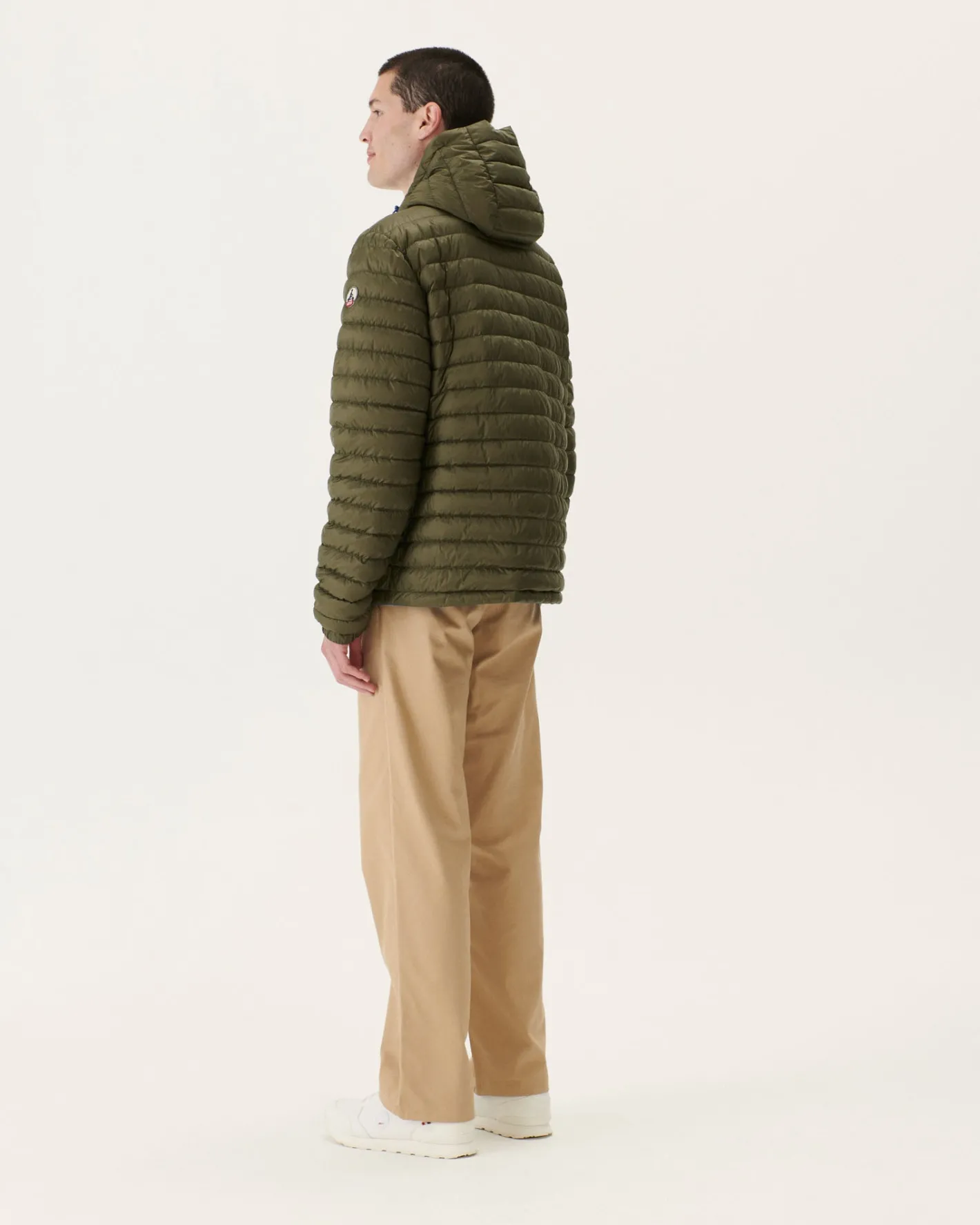 Donzen Jassen & Jacks-JOTT Doudoune Reversible A Capuche Bleu Jeans/Army Bergen 1400 Blue Jeans/Army