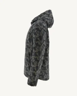 Donzen Jassen & Jacks-JOTT Doudoune Reversible A Capuche Print Militaire/Noir Bergen 278 Print Militaire/Noir