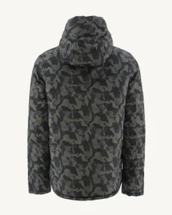 Donzen Jassen & Jacks-JOTT Doudoune Reversible A Capuche Print Militaire/Noir Bergen 278 Print Militaire/Noir
