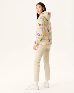 Donzen Jassen & Jacks-JOTT Doudoune Reversible A Capuche Ultralight Ecru/Bohemian Bleu Kara 8953 Off-White/Bohemian Blue