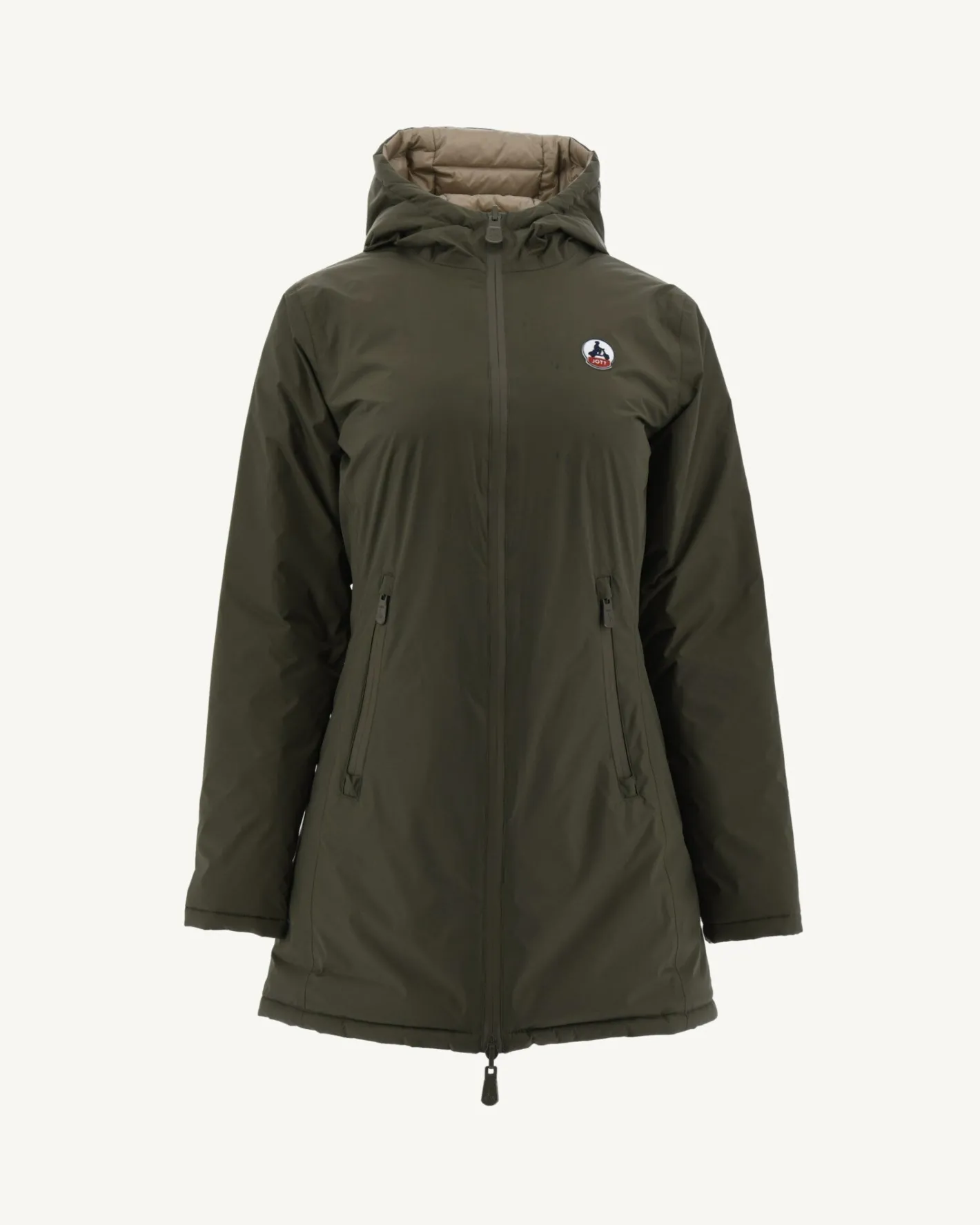Donzen Jassen & Jacks-JOTT Doudoune Reversible Army/Beige Moscou 852 Army/Beige