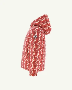 Donzen Jassen-JOTT Doudoune Reversible Army/Monogram Rouge Vif Enfant Zurich 2553 Army/Monogram Fire Red