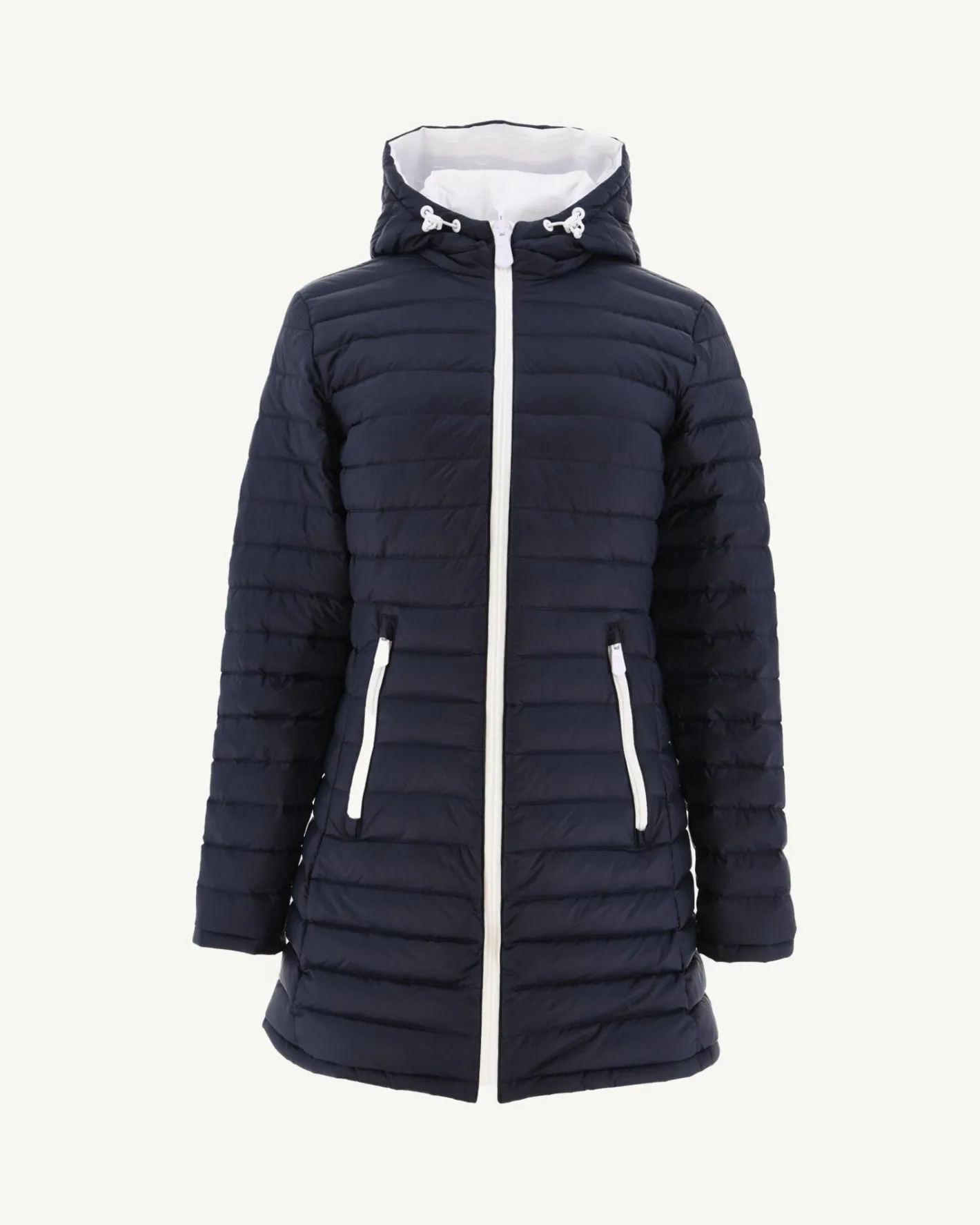 Donzen Jassen & Jacks-JOTT Doudoune Reversible Blanc/Marine Moscou 913 Blanc/Marine