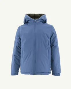 Donzen Jassen-JOTT Doudoune Reversible Bleu Jeans/Army Enfant Zurich 1400 Blue Jeans/Army