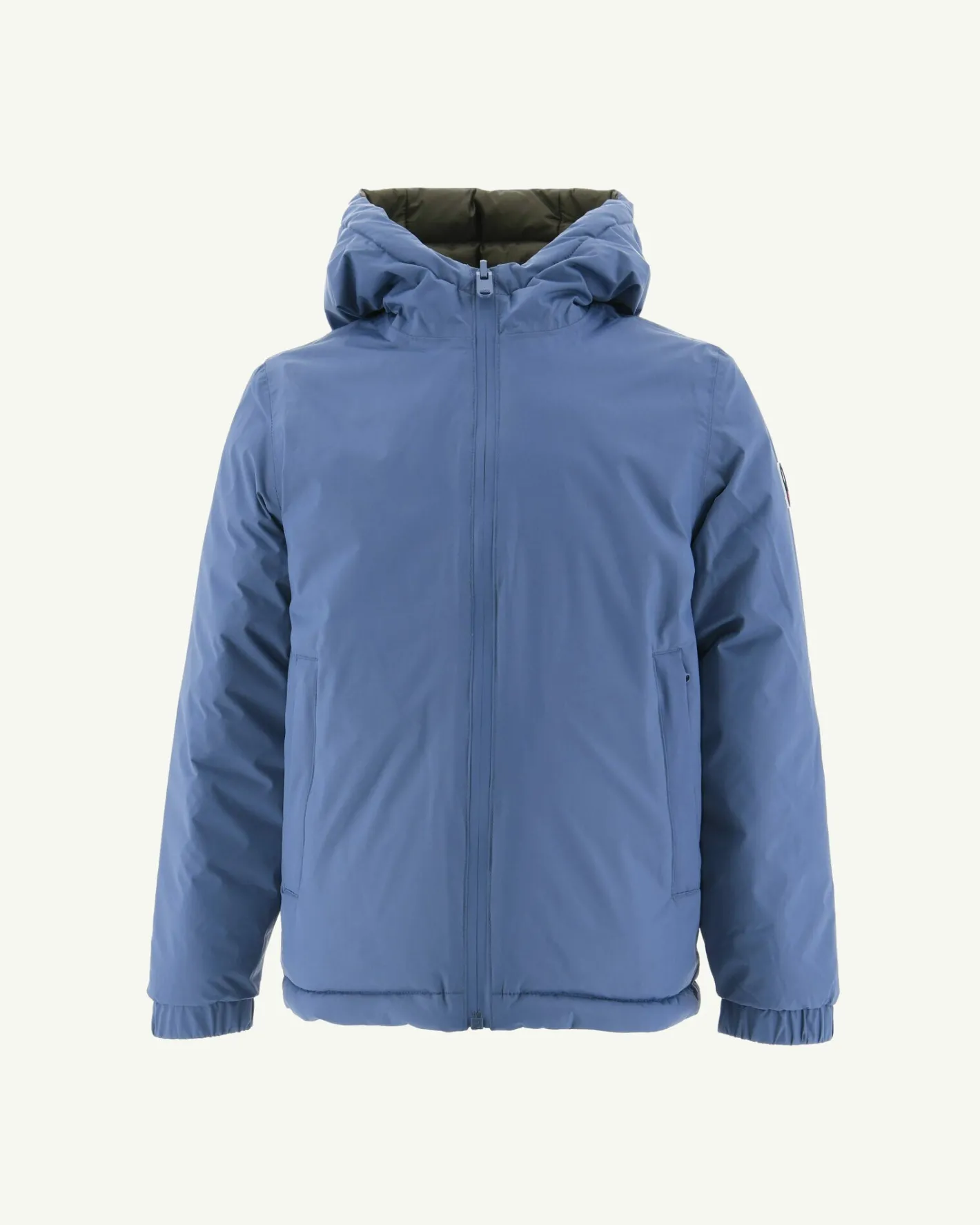 Donzen Jassen-JOTT Doudoune Reversible Bleu Jeans/Army Enfant Zurich 1400 Blue Jeans/Army