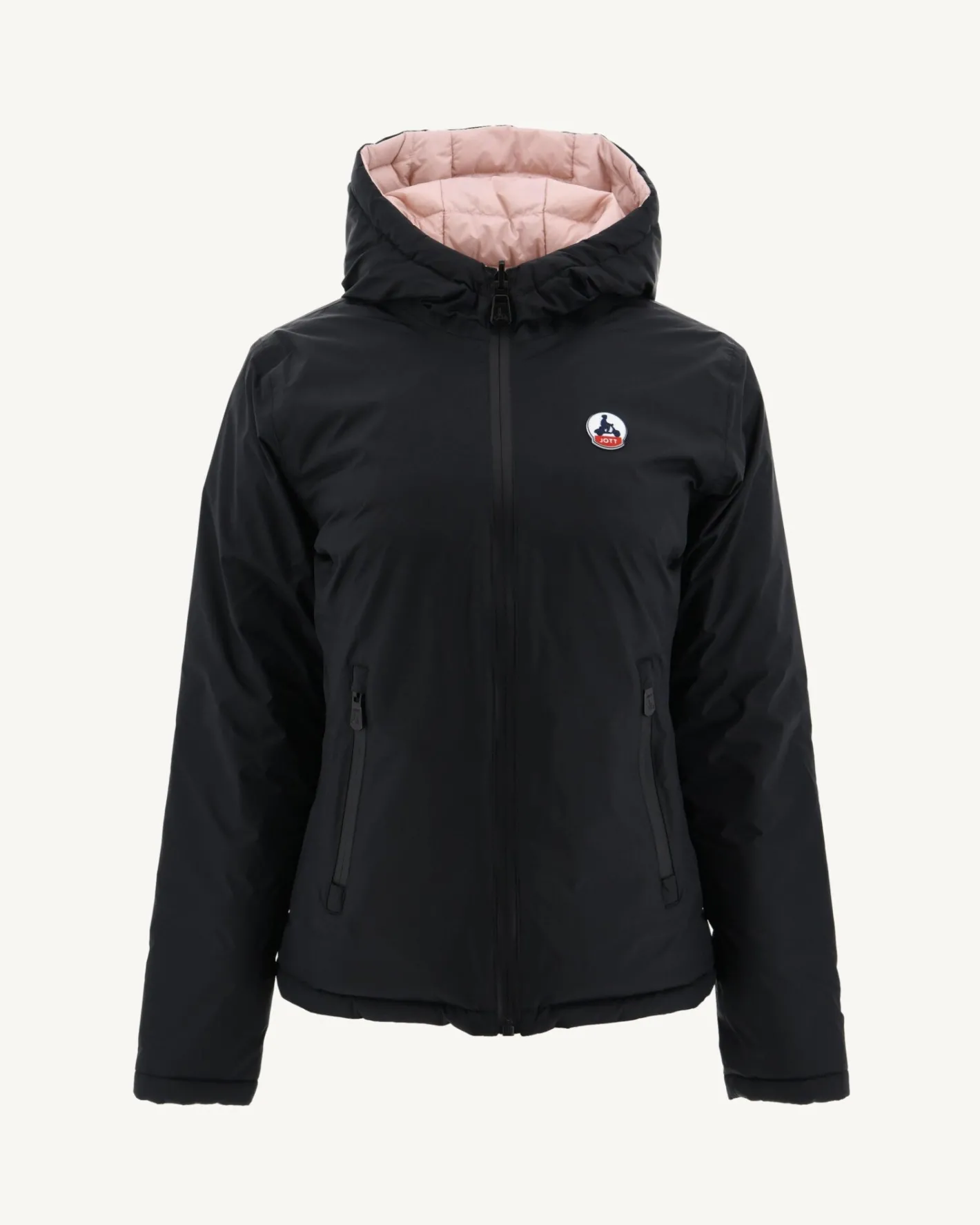 Donzen Jassen & Jacks-JOTT Doudoune Reversible Noir/Rose Pale Vienne 964 Noir/Rose Pale