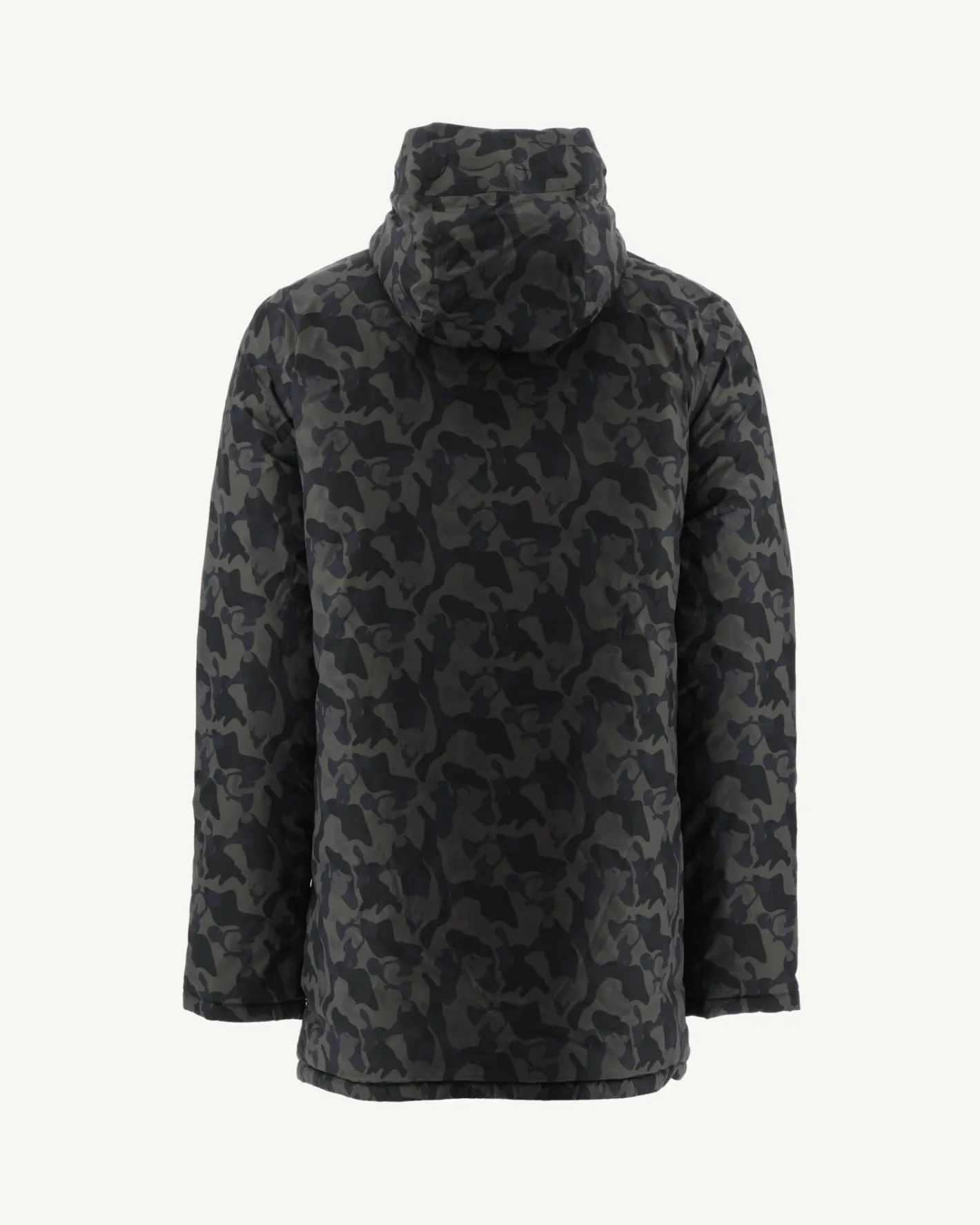 Donzen Jassen & Jacks-JOTT Doudoune Reversible Print Militaire/Noir Amsterdam 278 Print Militaire/Noir