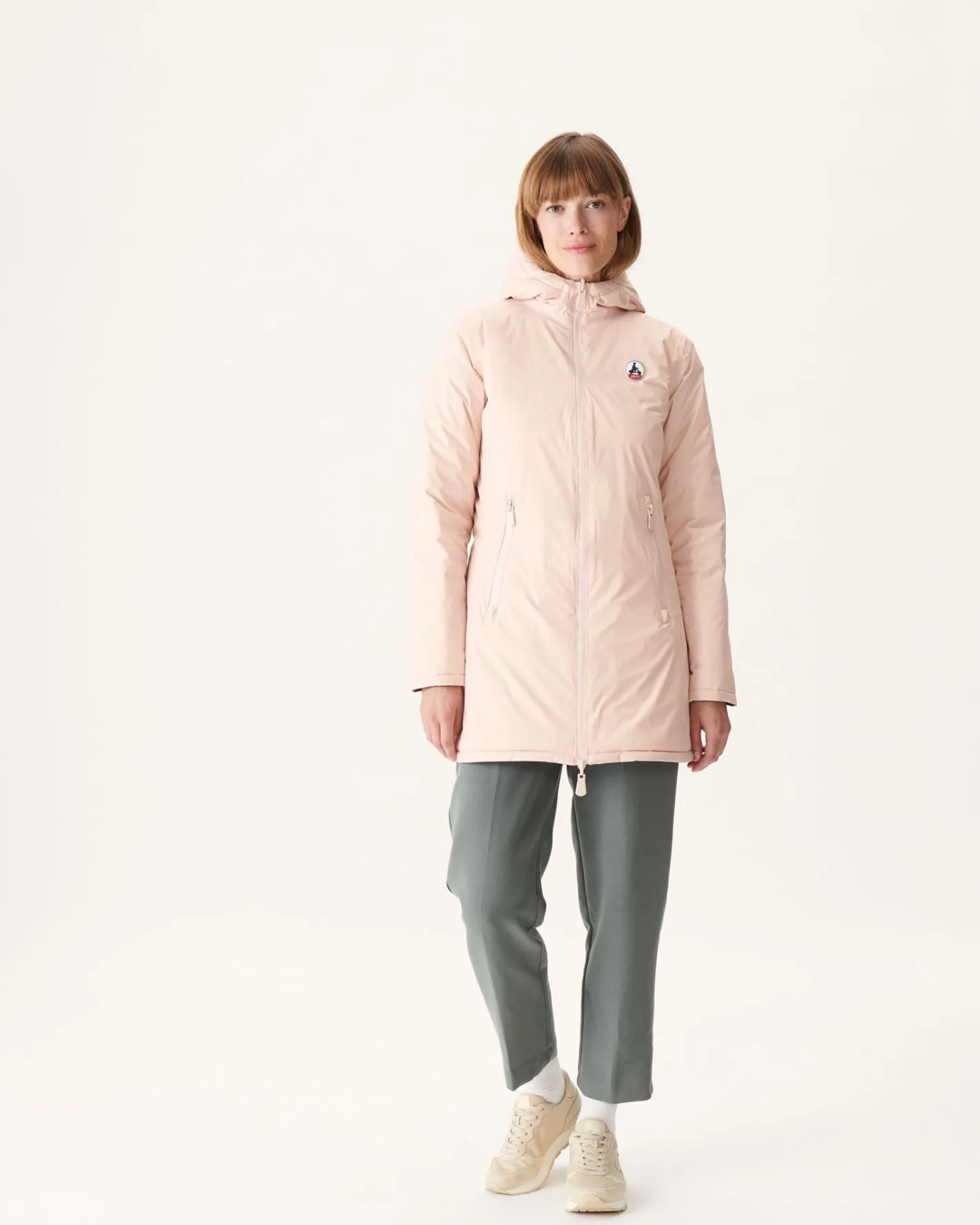 Donzen Jassen & Jacks-JOTT Doudoune Reversible Rose Pale/Aubergine Moscou 454 Rose Pale/Aubergine