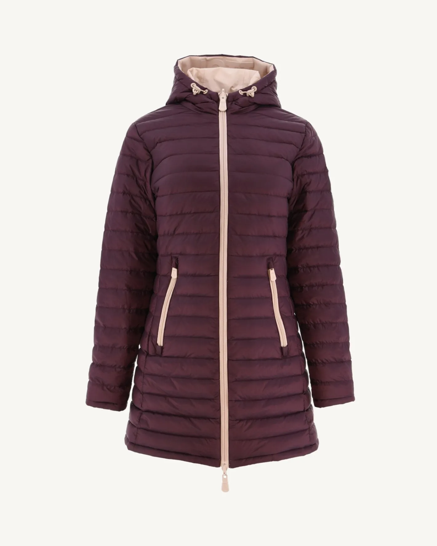 Donzen Jassen & Jacks-JOTT Doudoune Reversible Rose Pale/Aubergine Moscou 454 Rose Pale/Aubergine