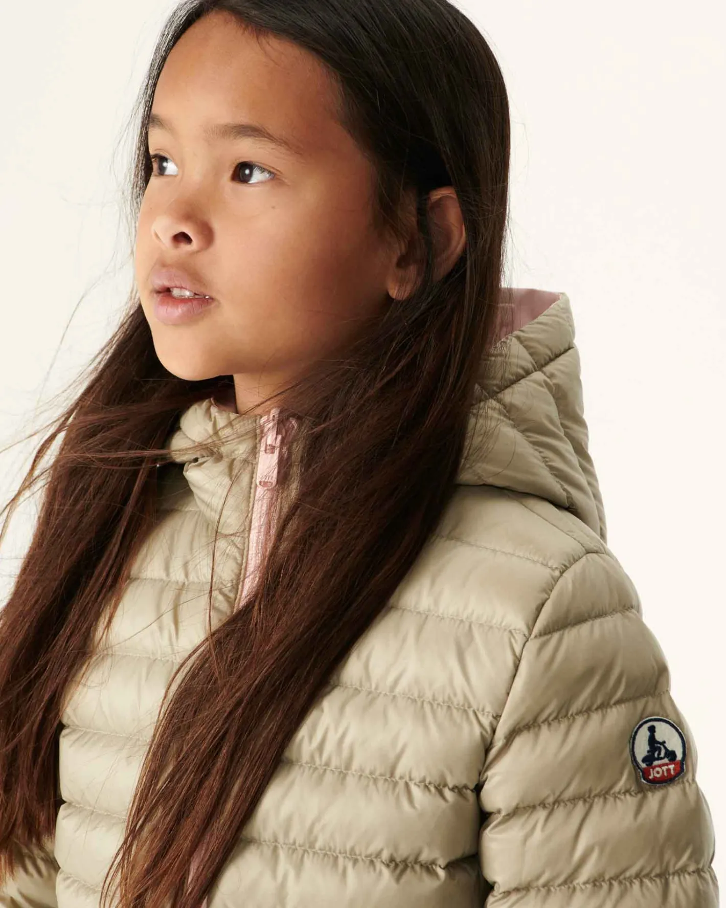 Donzen Jassen-JOTT Doudoune Reversible Rose Clair/Beige Enfant Zurich 4630 Soft Pink/Beige
