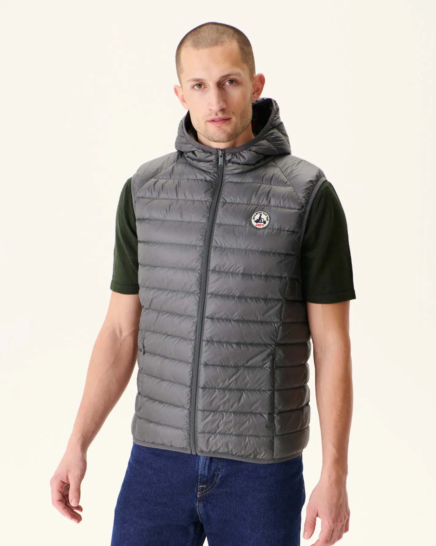 Donzen Jassen & Jacks-JOTT Doudoune Sans Manches A Capuche Anthracite Pat 504 Anthracite